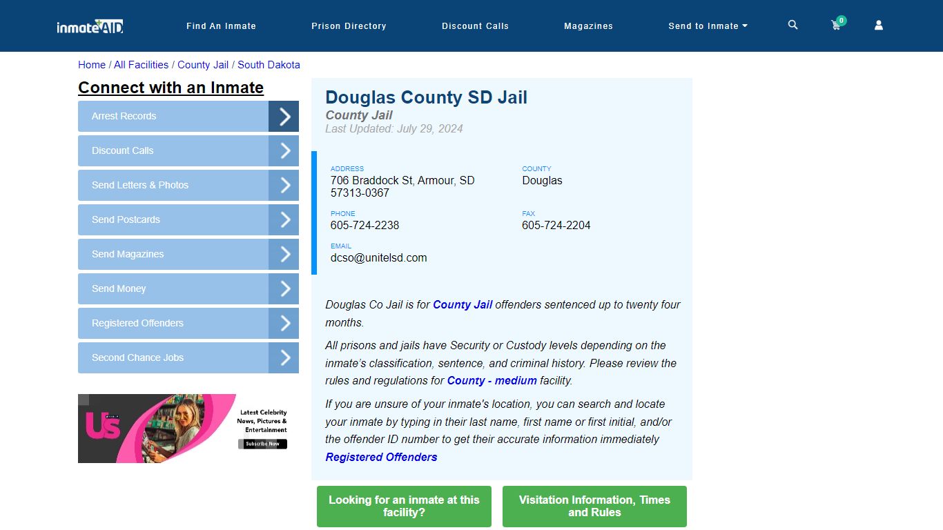 Douglas County SD Jail - Inmate Locator